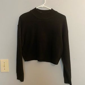 black simple sweater